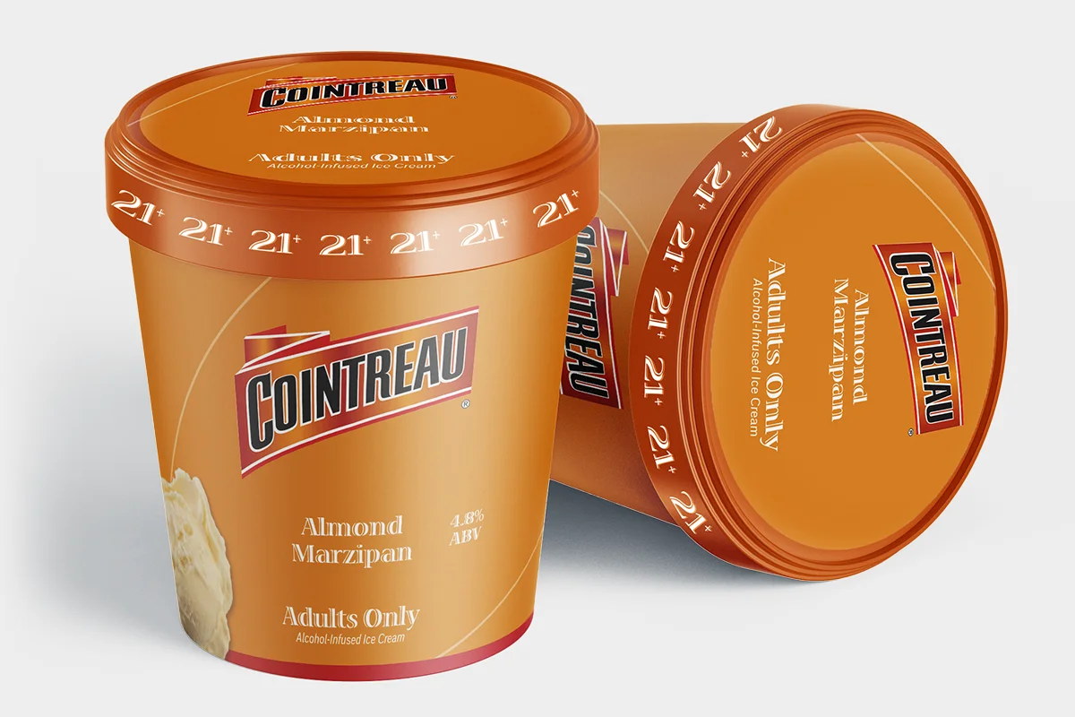 Adults Only Alcohol Infused Ice Cream — Cointreau packaging