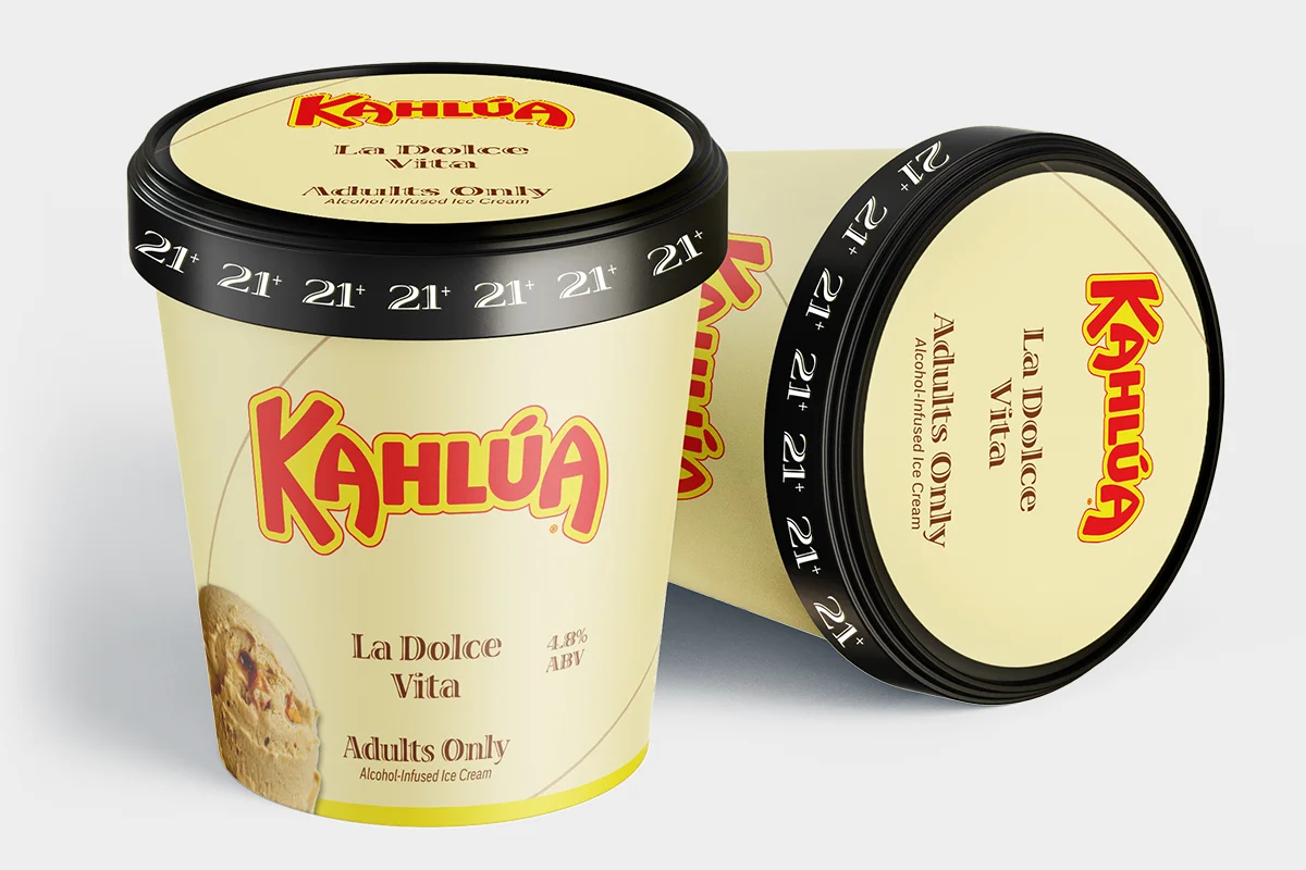 Adults Only Alcohol Infused Ice Cream — Kahlúa packaging
