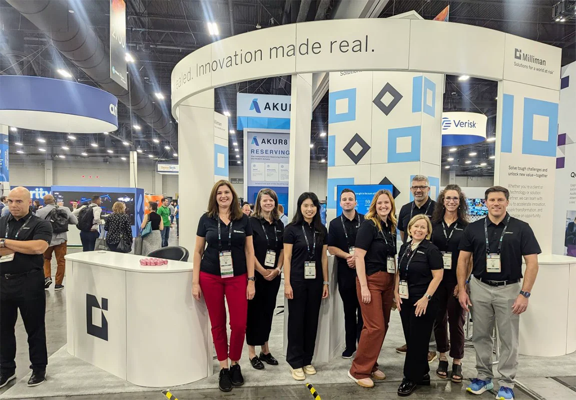 Milliman at InsureTech Connect — Vegas booth photo