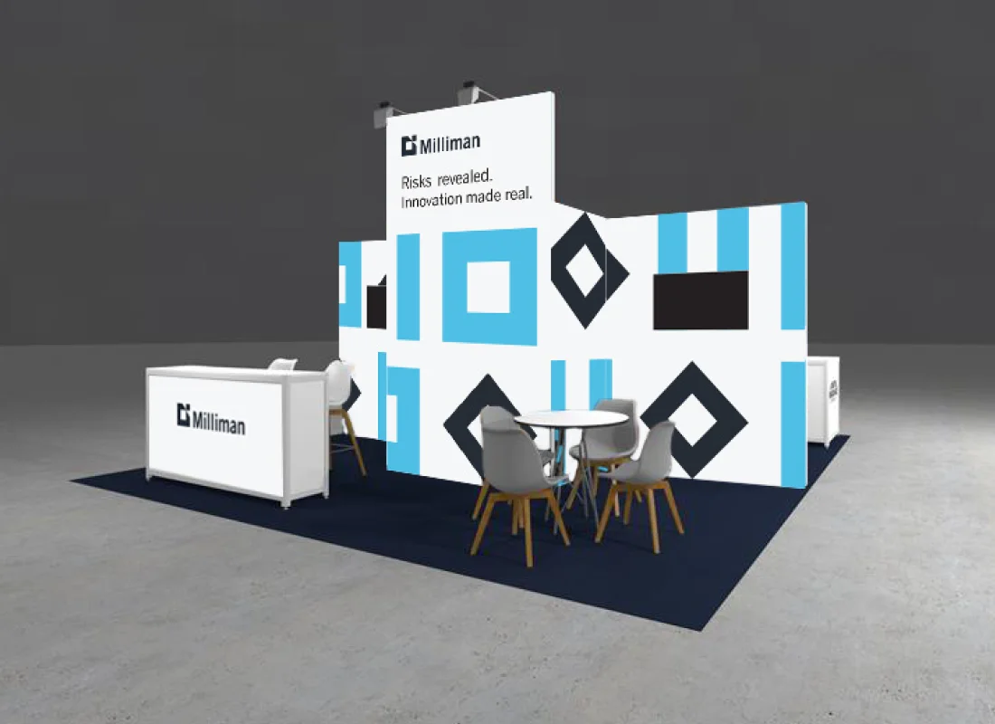 Milliman at InsureTech Connect — Europe booth 2 mockup