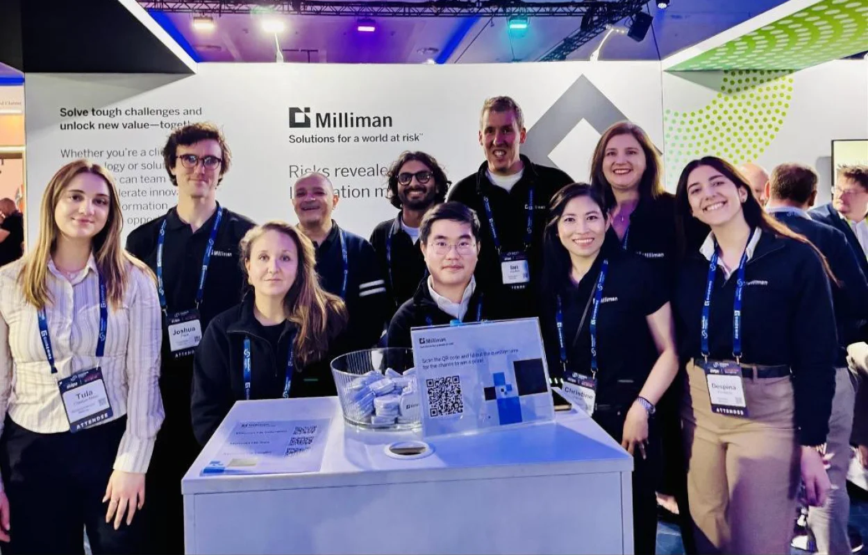 Milliman at InsureTech Connect — Europe booth photo