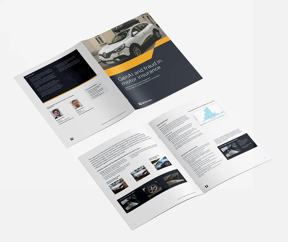 Milliman brochure — GenAI and fraud in motor insurance