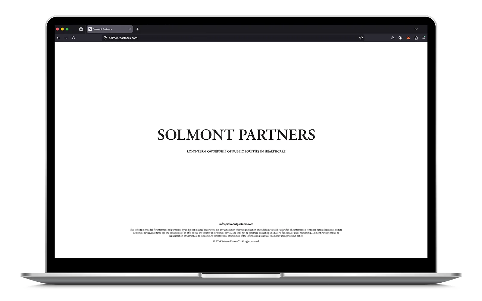 Solmont Partners — single-page website