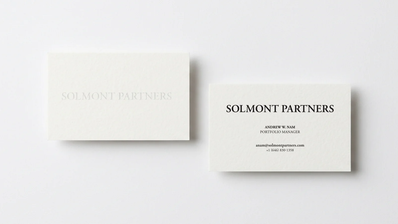 Solmont Partners — business cards