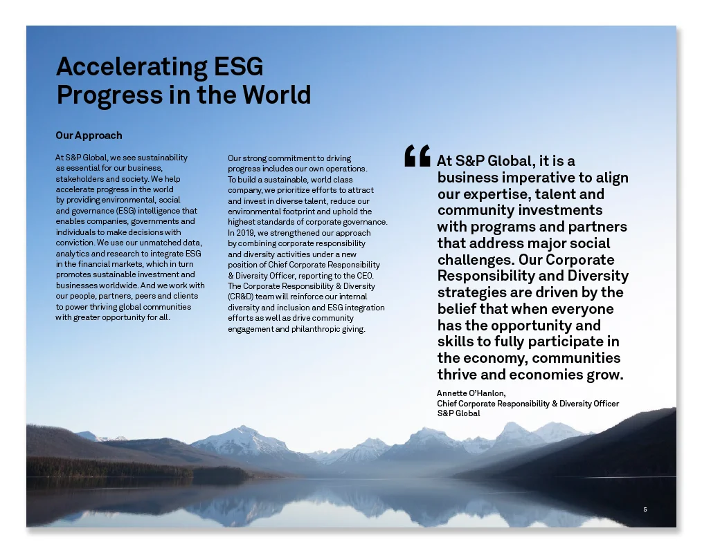 2019 ESG Report — introduction