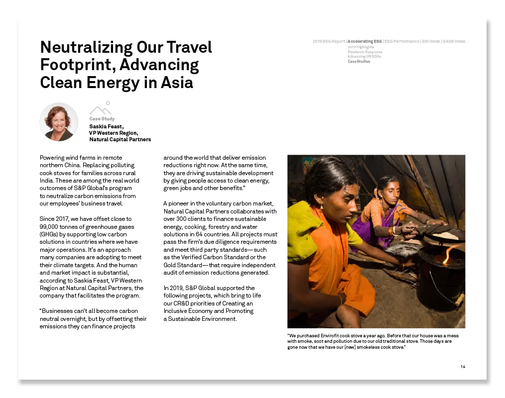 2019 ESG Report — case study