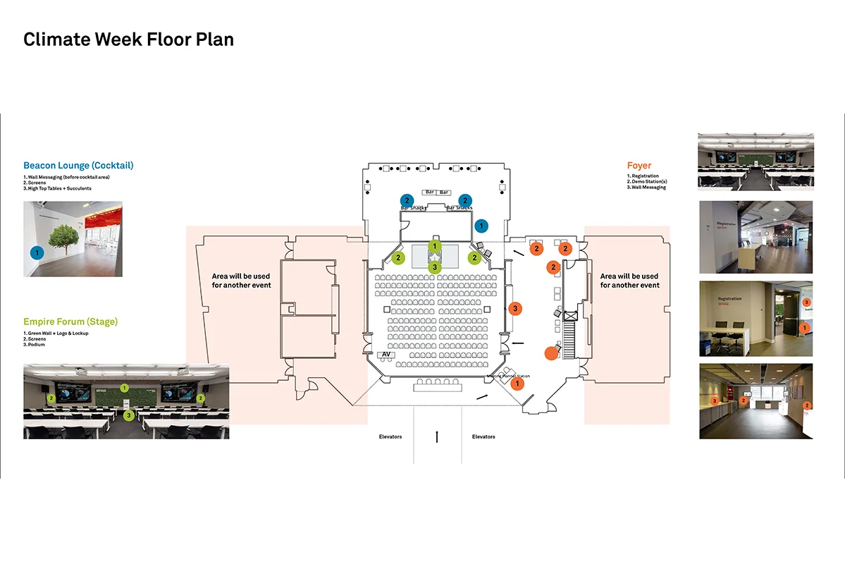 Climate Week 2019 — floor plan